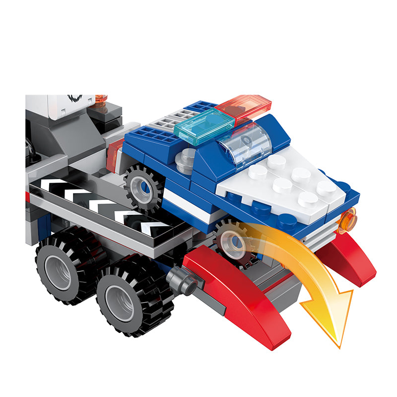 COGO 249PCS Creative And Changeable Police Car Building Block Toys