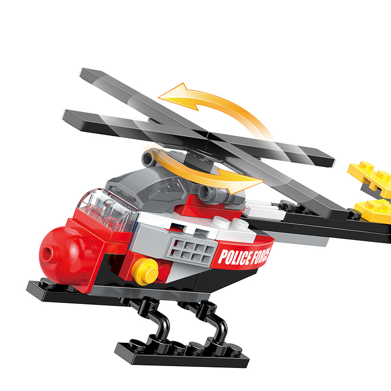 COGO 249PCS Creative And Changeable Police Car Building Block Toys