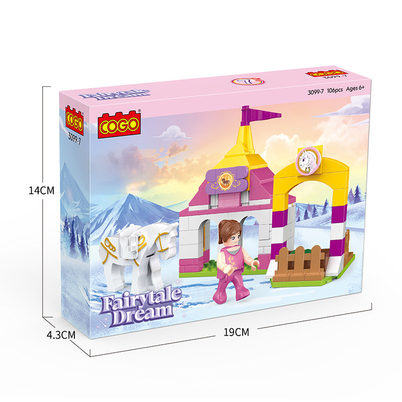 COGO 104-106PCS Princess Castle Building Block Toy