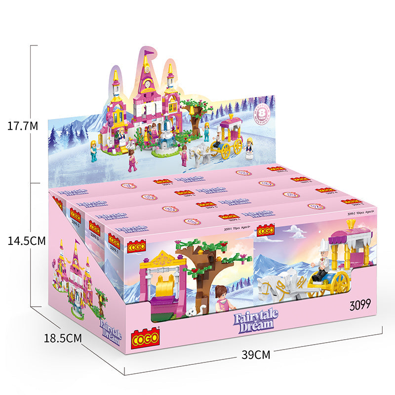 COGO 104-106PCS Princess Castle Building Block Toy