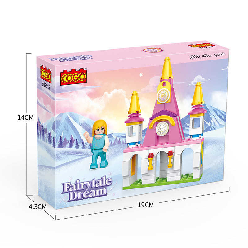 COGO 104-106PCS Princess Castle Building Block Toy