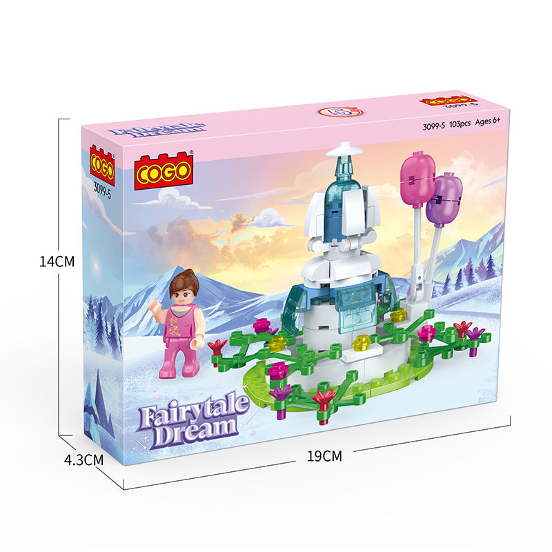 COGO 104-106PCS Princess Castle Building Block Toy