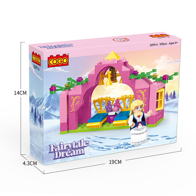 COGO 104-106PCS Princess Castle Building Block Toy