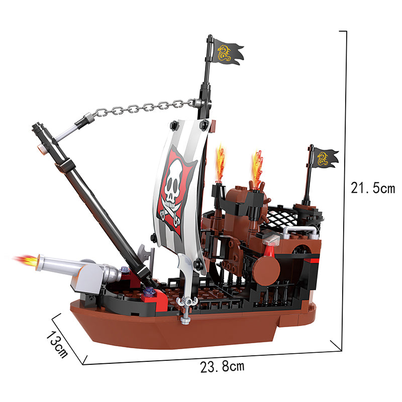 COGO 167PCS Pirate Pirate Ship Building Block Toys