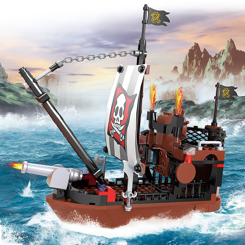 COGO 167PCS Pirate Pirate Ship Building Block Toys
