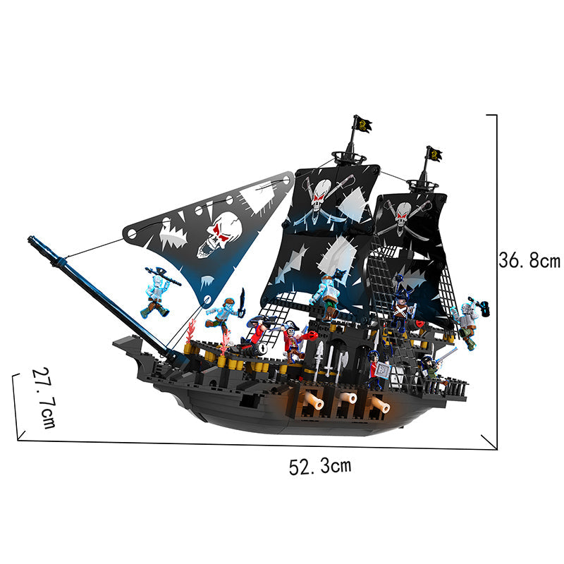 COGO 807PCS Pirate Pirate Ship Building Block Toys