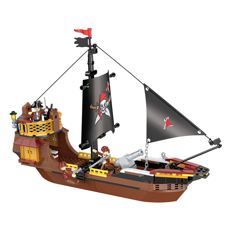 COGO 308PCS Pirate Pirate Ship Birdie Building Block Toy