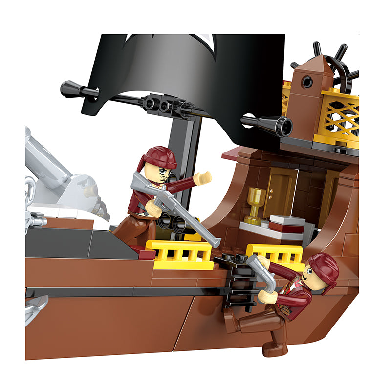COGO 308PCS Pirate Pirate Ship Birdie Building Block Toy