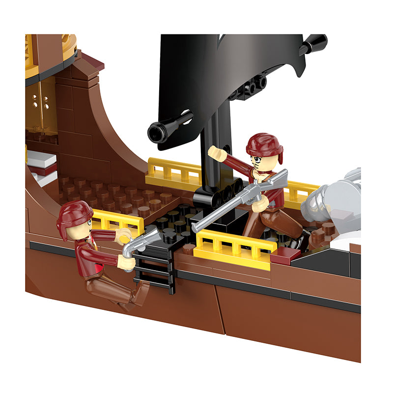 COGO 308PCS Pirate Pirate Ship Birdie Building Block Toy