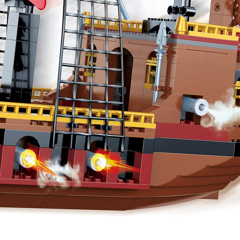 COGO 602PCS Pirate Pirate Ship Daughter Building Block Toy