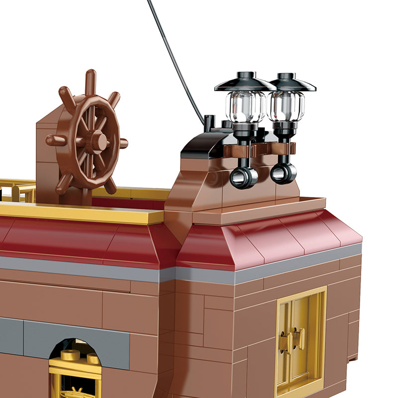 COGO 602PCS Pirate Pirate Ship Daughter Building Block Toy
