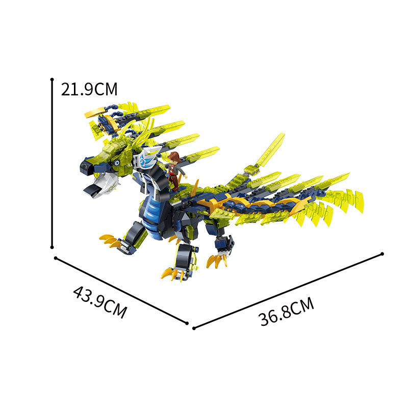 COGO 952PCS Fantasy Pirates Series Dragon Building Blocks Toys