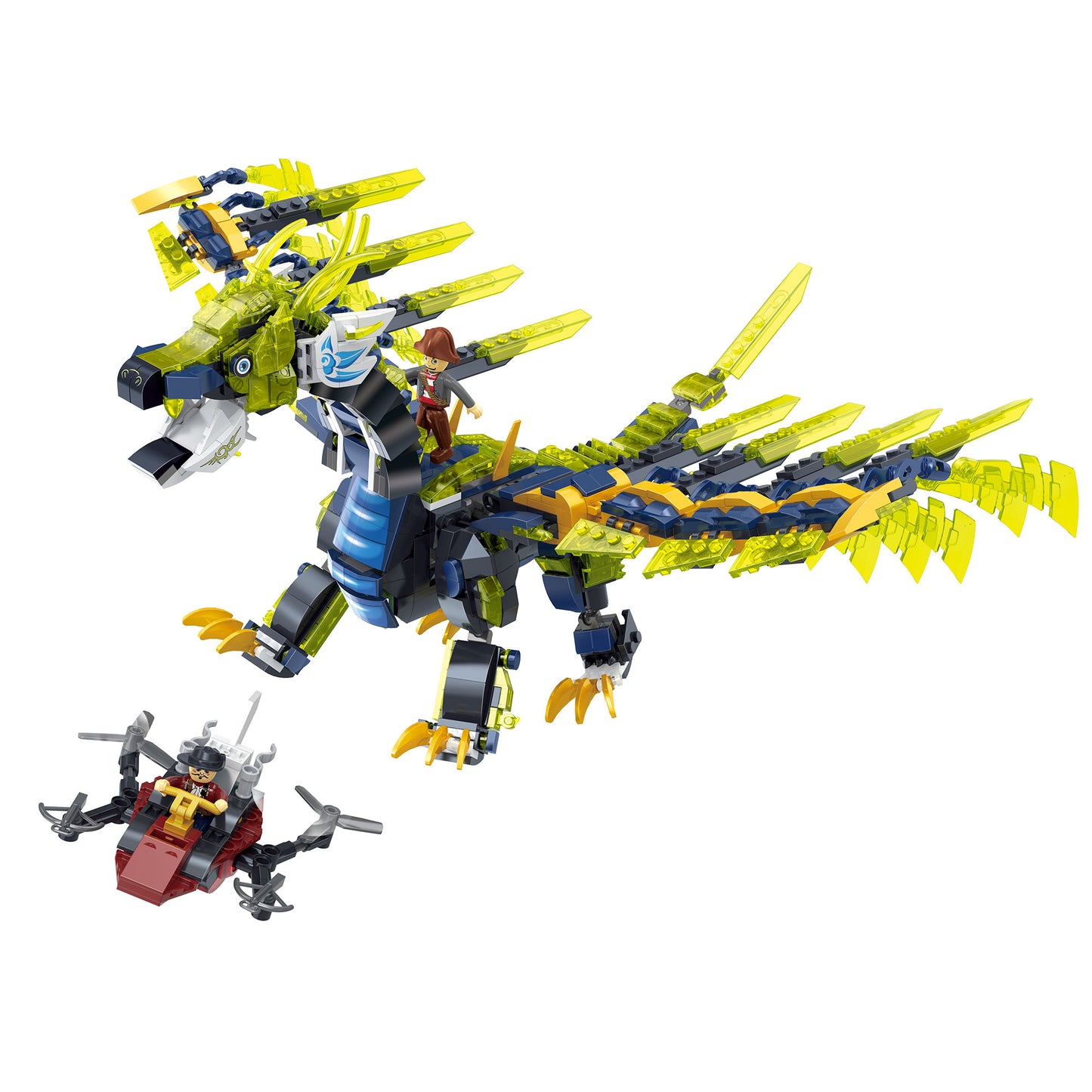 COGO 952PCS Fantasy Pirates Series Dragon Building Blocks Toys