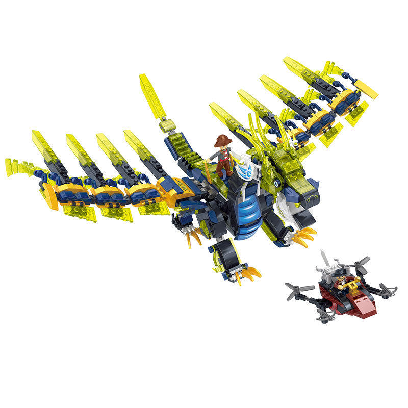 COGO 952PCS Fantasy Pirates Series Dragon Building Blocks Toys