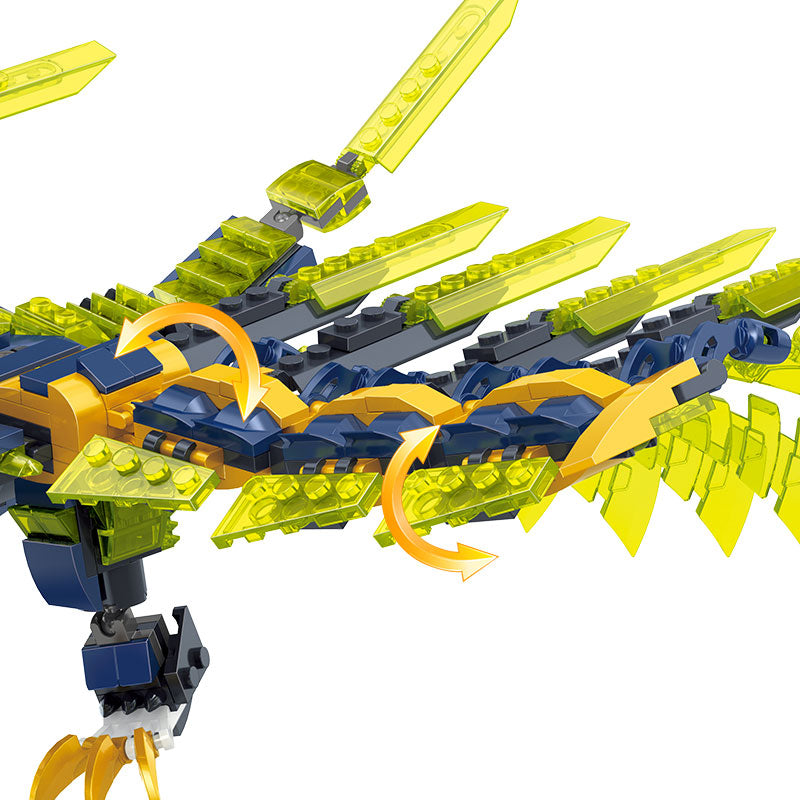 COGO 952PCS Fantasy Pirates Series Dragon Building Blocks Toys