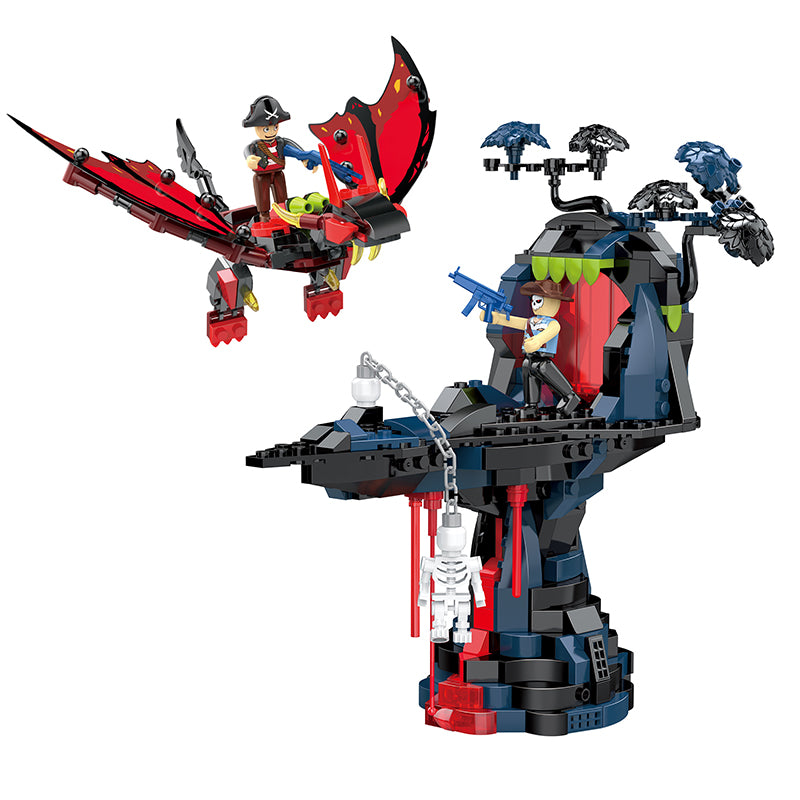 COGO 484PCS Fantasy Pirates Series Gate Building Blocks Toys