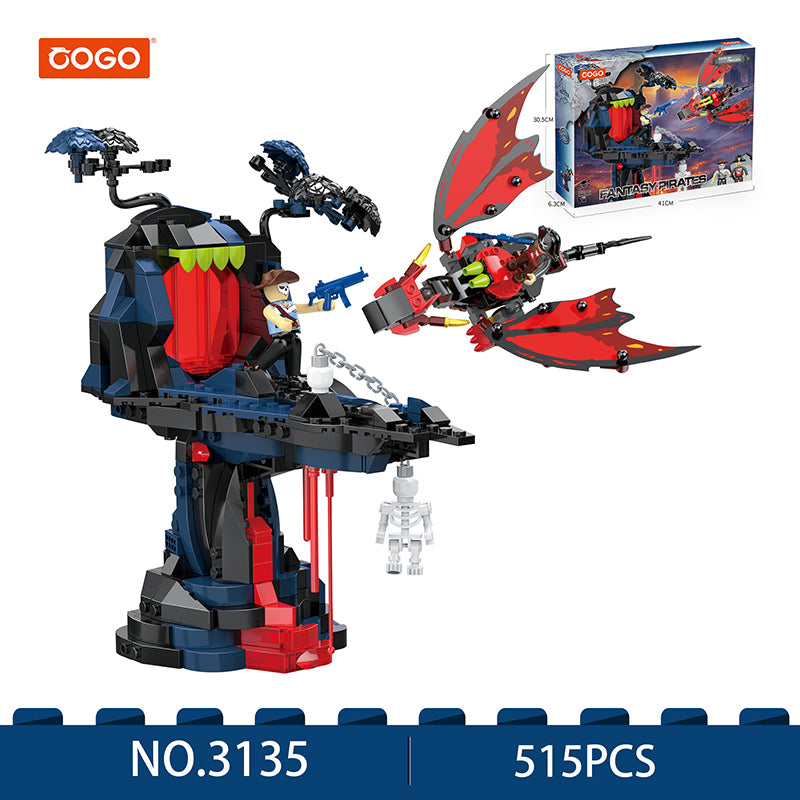 COGO 484PCS Fantasy Pirates Series Gate Building Blocks Toys