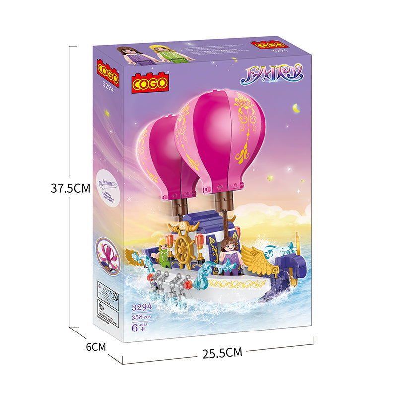 COGO 358PCS Magic Flying Magic Ship Building Block Toy