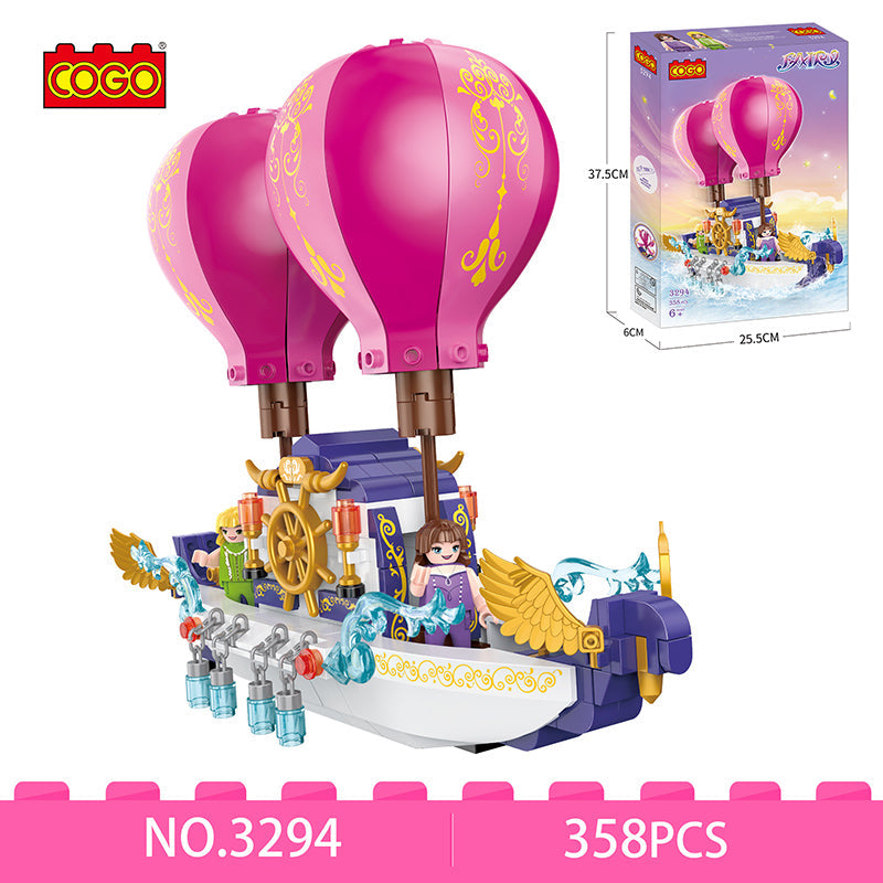 COGO 358PCS Magic Flying Magic Ship Building Block Toy