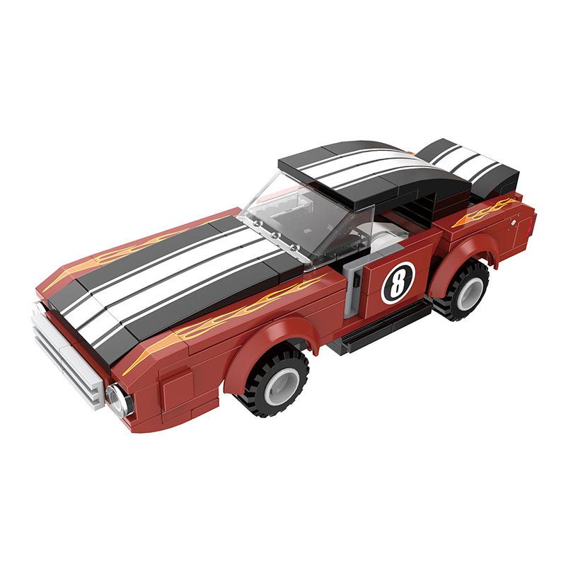 COGO 157PCS Racing Pull Back Car Building Block Toy