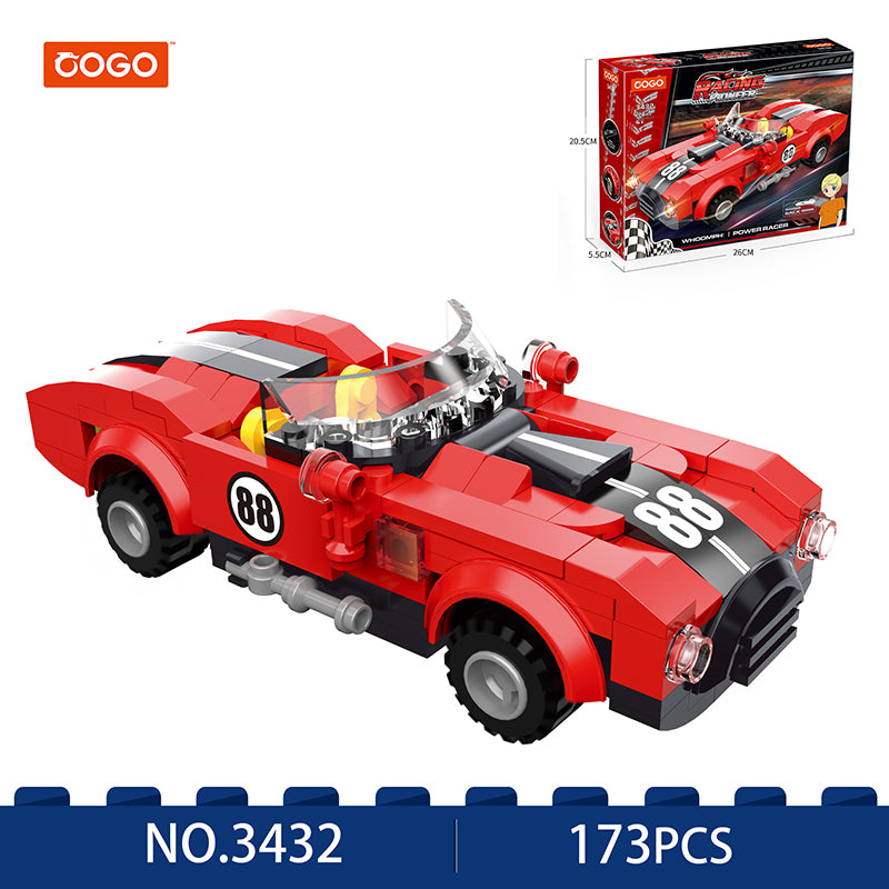 COGO 173PCS赛车回力车积木玩具