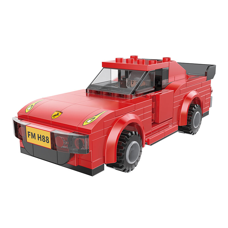 COGO 176PCS Racing Pull Back Car Building Block Toy