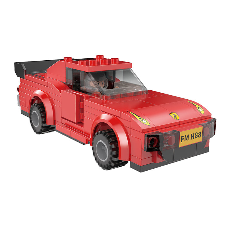 COGO 176PCS Racing Pull Back Car Building Block Toy