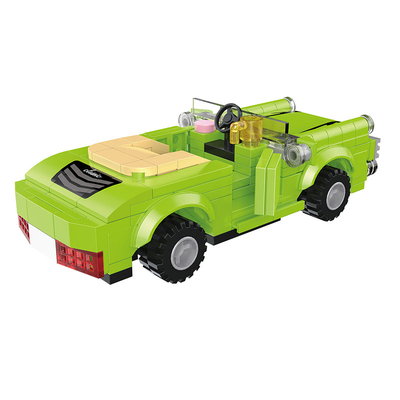 COGO 178PCS Racing Pull Back Car Building Block Toy