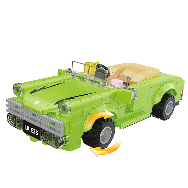 COGO 178PCS Racing Pull Back Car Building Block Toy