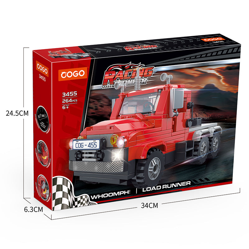 COGO 264PCS Racing Series Tractor Truck Building Blocks Toys