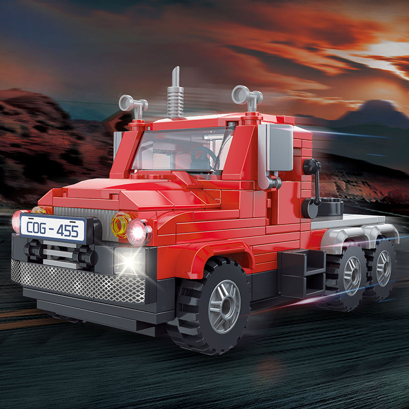 COGO 264PCS Racing Series Tractor Truck Building Blocks Toys