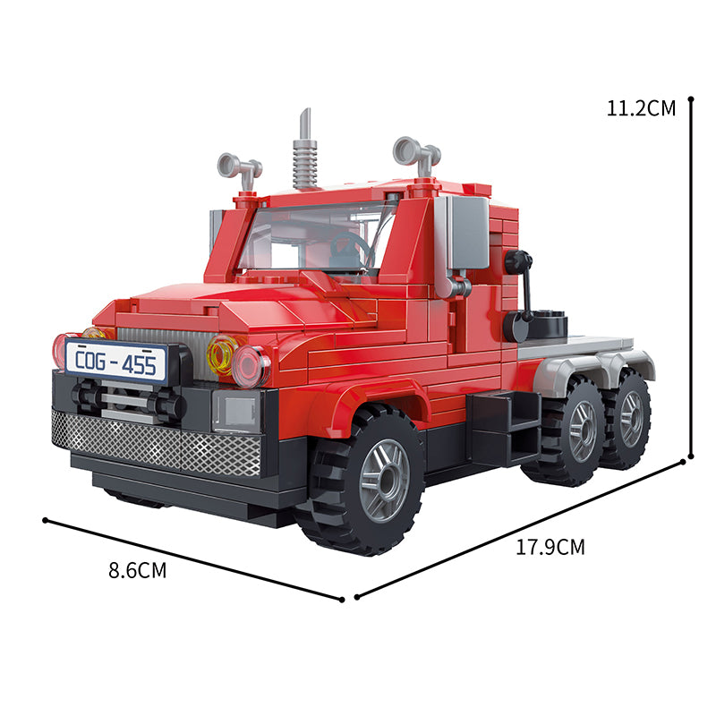COGO 264PCS Racing Series Tractor Truck Building Blocks Toys