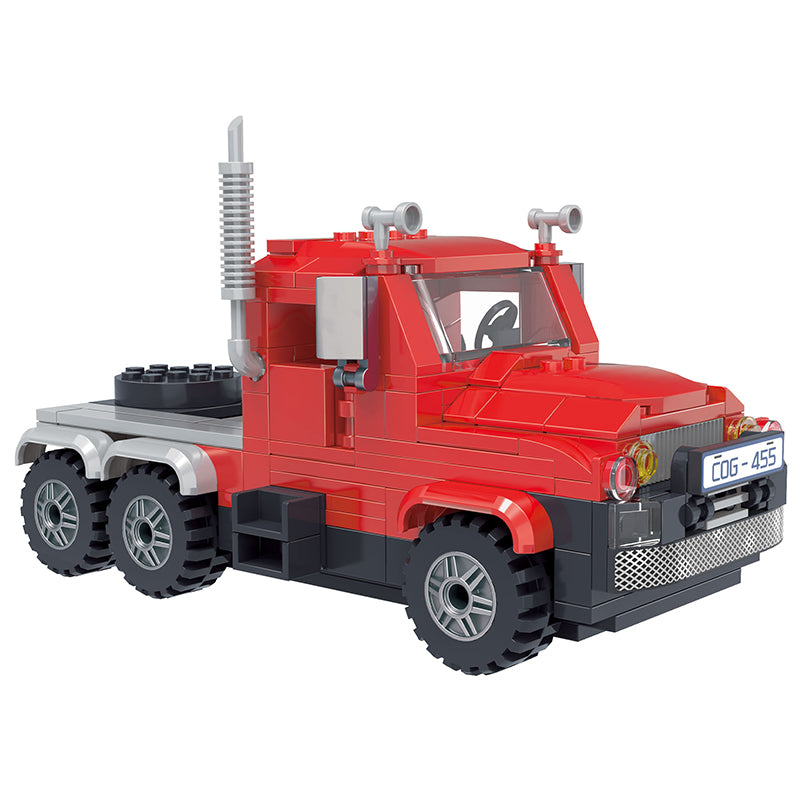 COGO 264PCS Racing Series Tractor Truck Building Blocks Toys