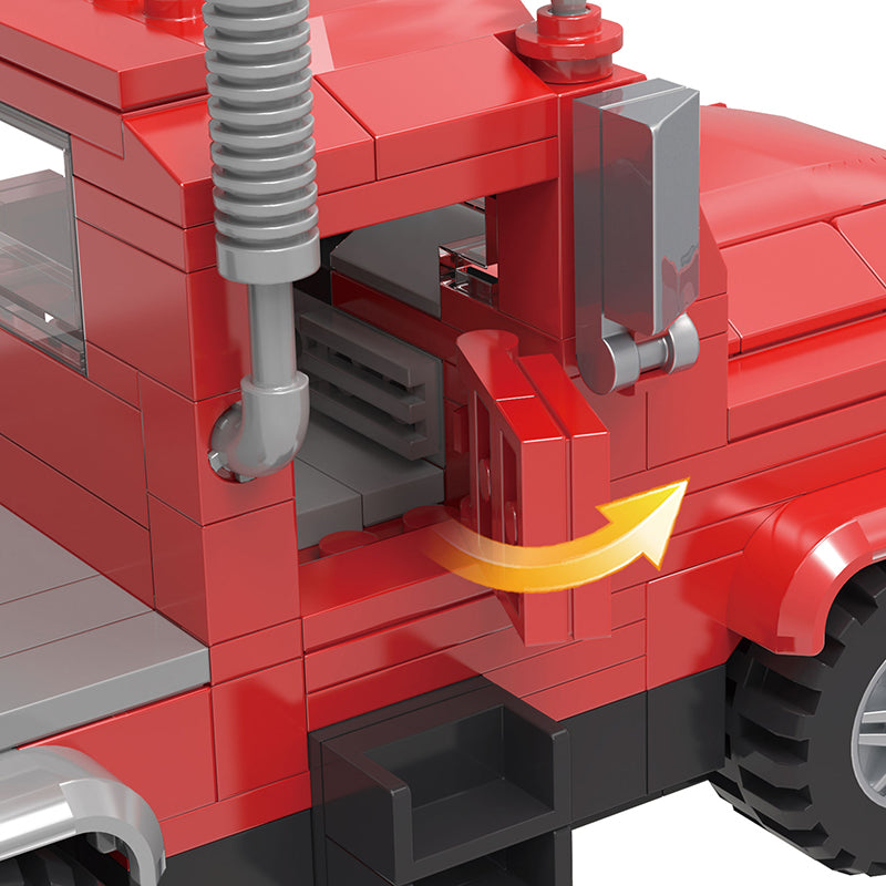 COGO 264PCS Racing Series Tractor Truck Building Blocks Toys