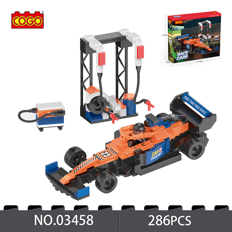 COGO 286PCS Racing Building Block Toys