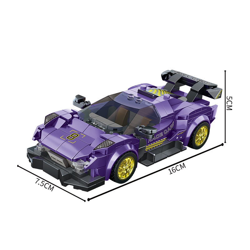 COGO 301PCS Eight Grid Racing Building Blocks Toy