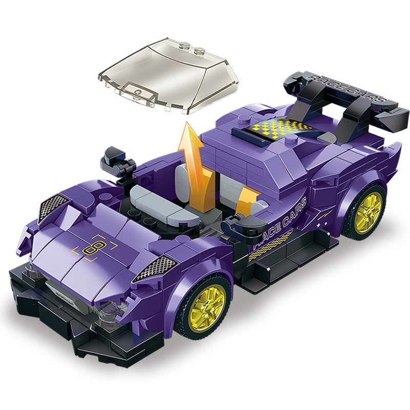 COGO 301PCS Eight Grid Racing Building Blocks Toy