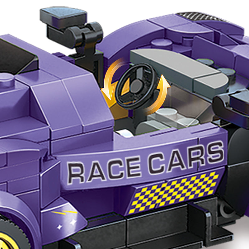 COGO 301PCS Eight Grid Racing Building Blocks Toy