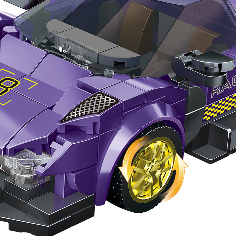 COGO 301PCS Eight Grid Racing Building Blocks Toy