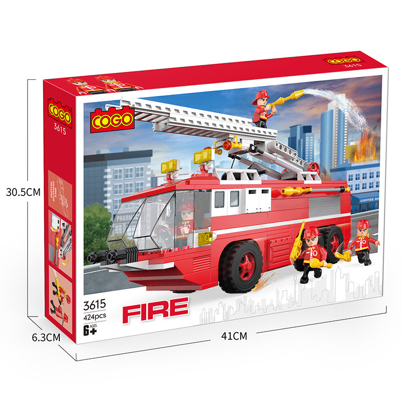 COGO 424PCS Fire Building Block Toys