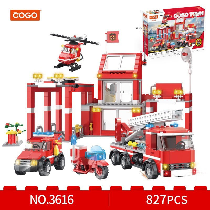 COGO 827PCS Fire Building Block Toys