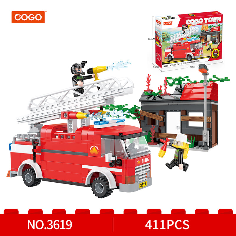 COGO 324PCS Fire Building Block Toys