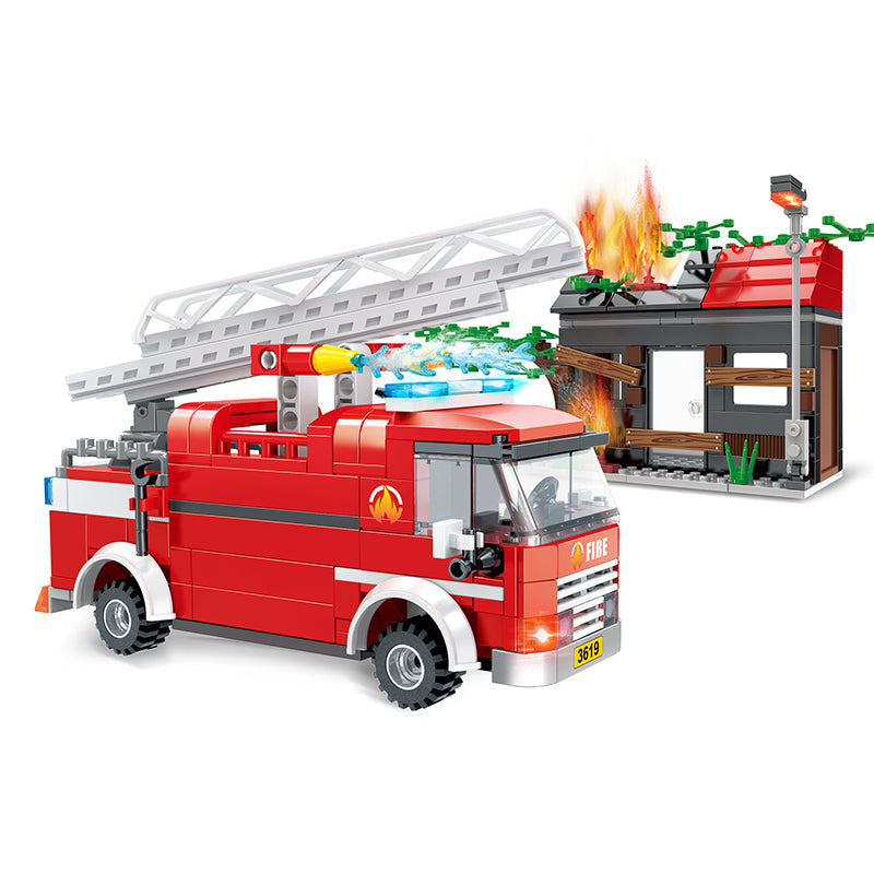 COGO 411PCS Fire Series Suburban Tree House Rescue Building Block Toys