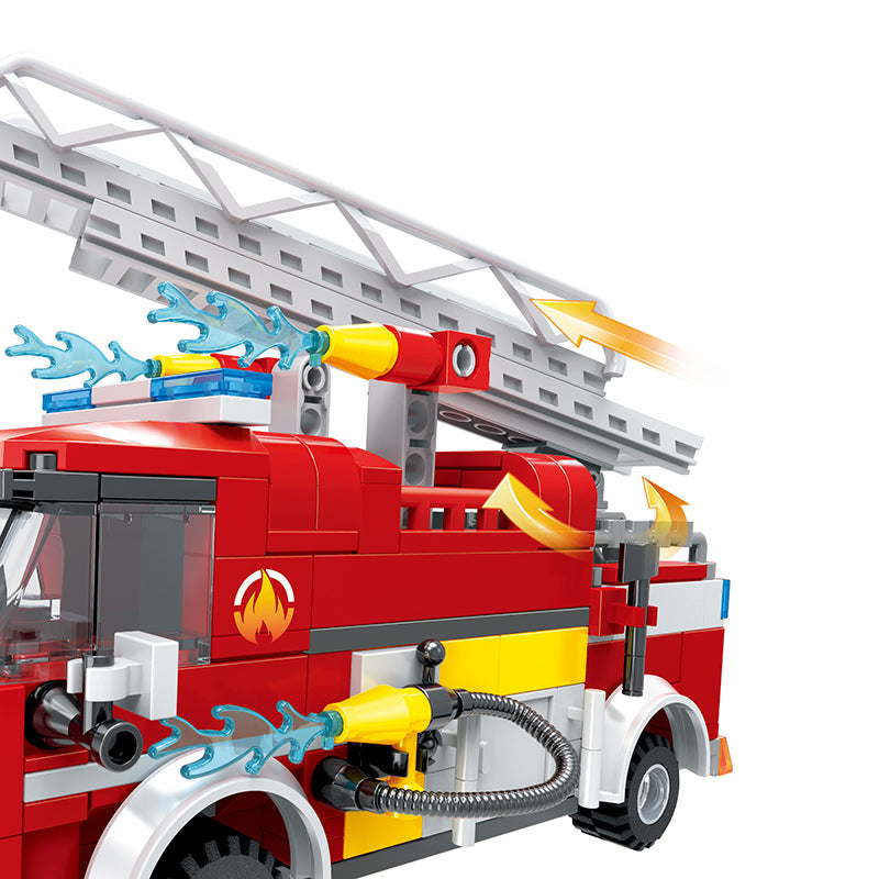 COGO 411PCS Fire Series Suburban Tree House Rescue Building Block Toys