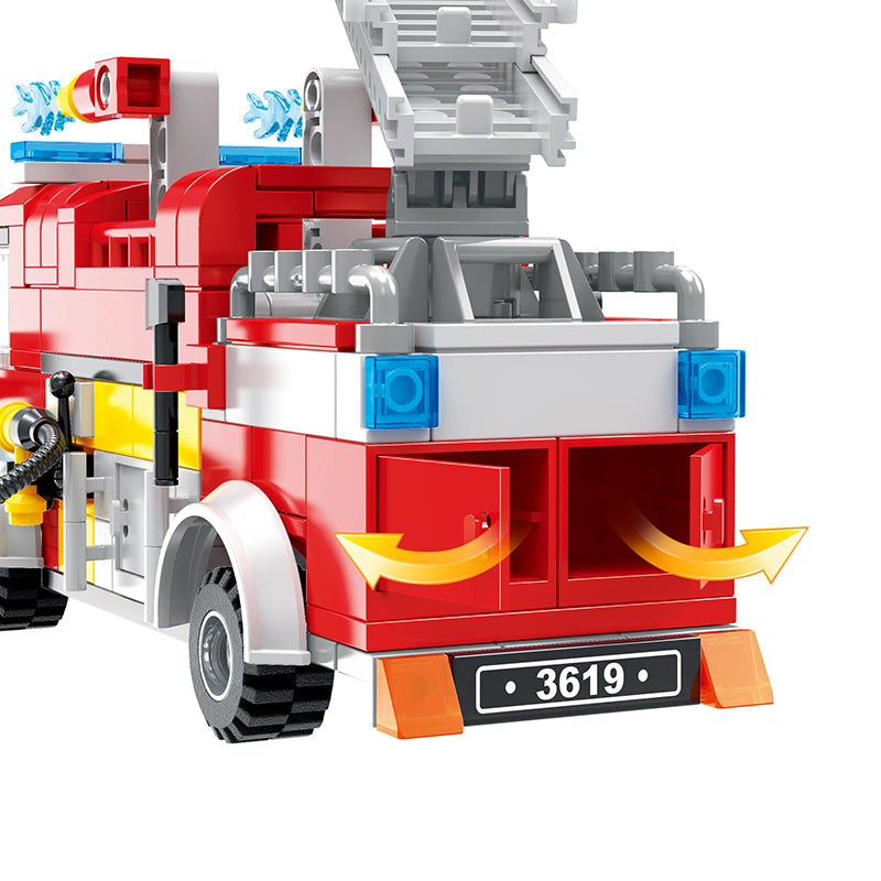 COGO 411PCS Fire Series Suburban Tree House Rescue Building Block Toys