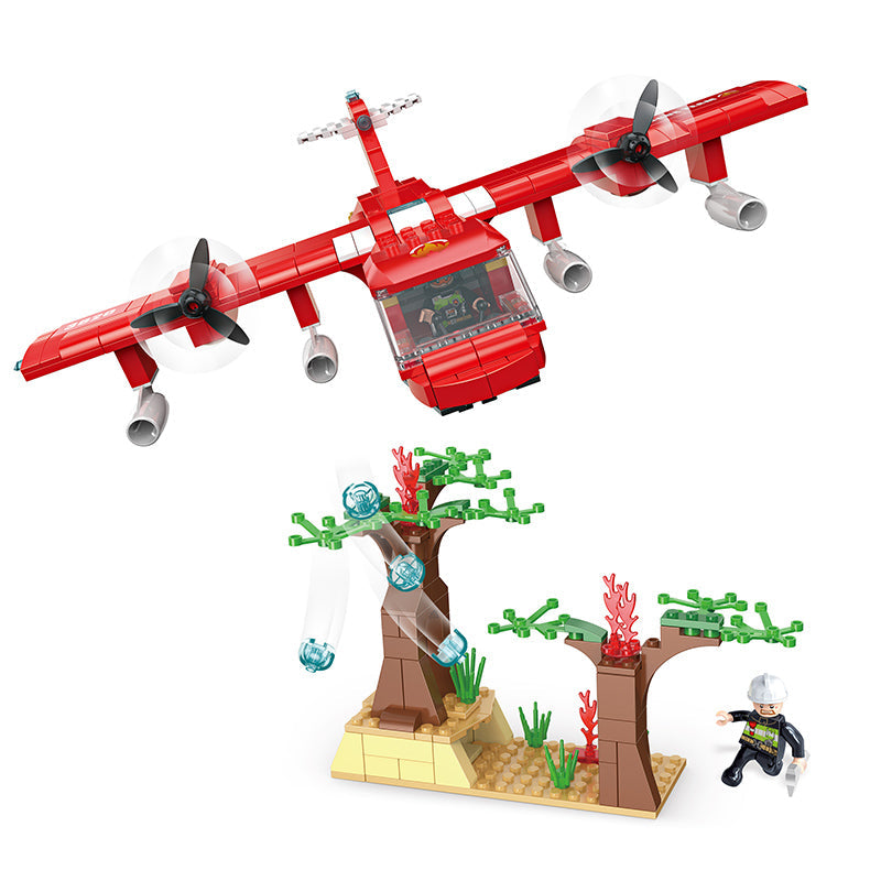 COGO 430PCS Fire Series Forest Fire Rescue Building Block Toys