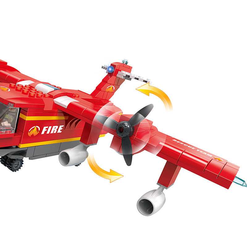 COGO 430PCS Fire Series Forest Fire Rescue Building Block Toys