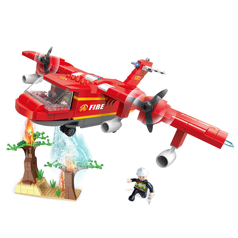 COGO 430PCS Fire Series Forest Fire Rescue Building Block Toys