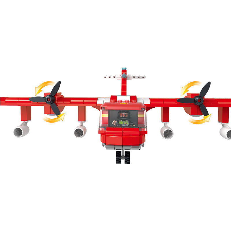 COGO 430PCS Fire Series Forest Fire Rescue Building Block Toys