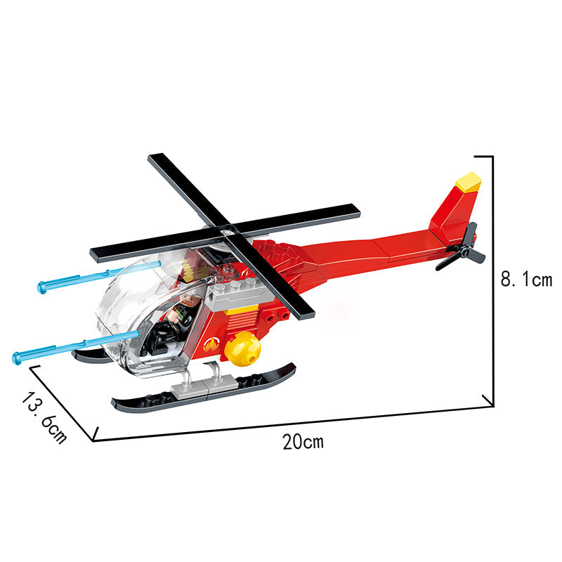 COGO 613PCS Fire Series Ladder Building Rescue Building Block Toys